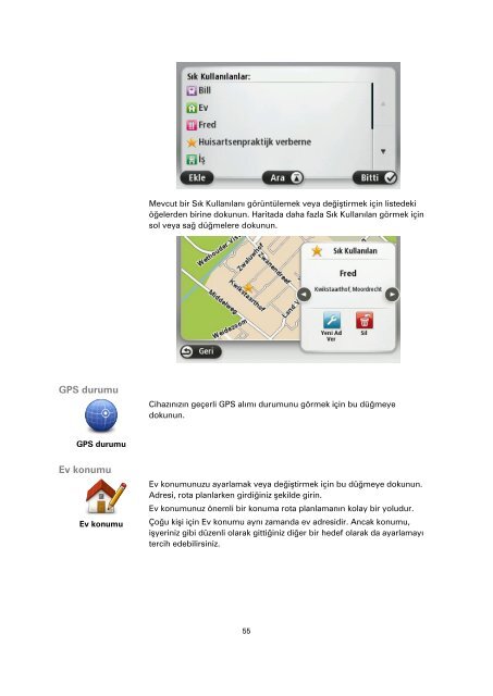 TomTom GO LIVE 1000 - PDF mode d'emploi - T&uuml;rk&ccedil;e