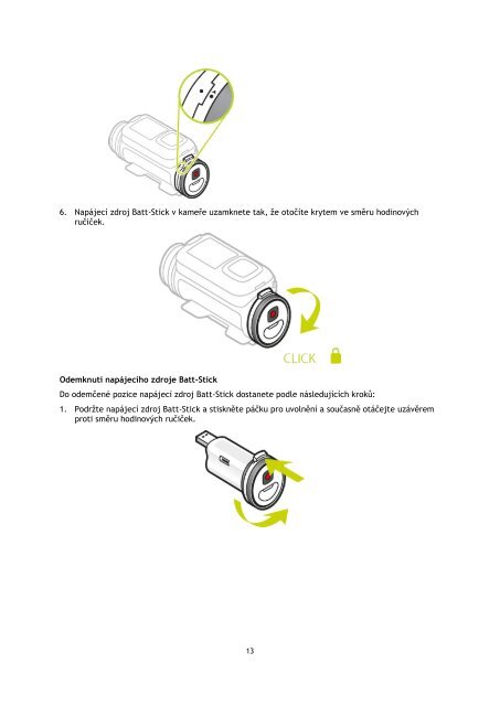 TomTom Bandit Action Camera - PDF mode d'emploi - Ce&scaron;tina