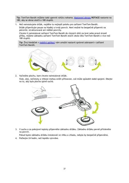 TomTom Bandit Action Camera - PDF mode d'emploi - Ce&scaron;tina