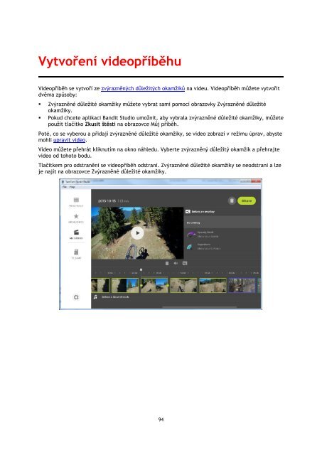 TomTom Bandit Action Camera - PDF mode d'emploi - Ce&scaron;tina