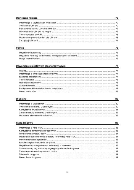 TomTom Blue &amp; Me TomTom 2 Guide de r&eacute;f&eacute;rence - PDF mode d'emploi - Polski