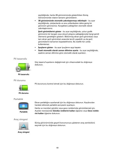 TomTom Blue &amp; Me TomTom 2 Guide de r&eacute;f&eacute;rence - PDF mode d'emploi - T&uuml;rk&ccedil;e