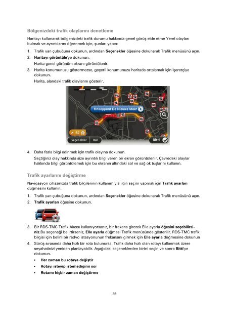 TomTom Blue &amp; Me TomTom 2 Guide de r&eacute;f&eacute;rence - PDF mode d'emploi - T&uuml;rk&ccedil;e