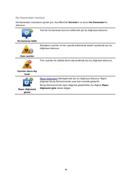 TomTom Blue &amp; Me TomTom 2 Guide de r&eacute;f&eacute;rence - PDF mode d'emploi - T&uuml;rk&ccedil;e