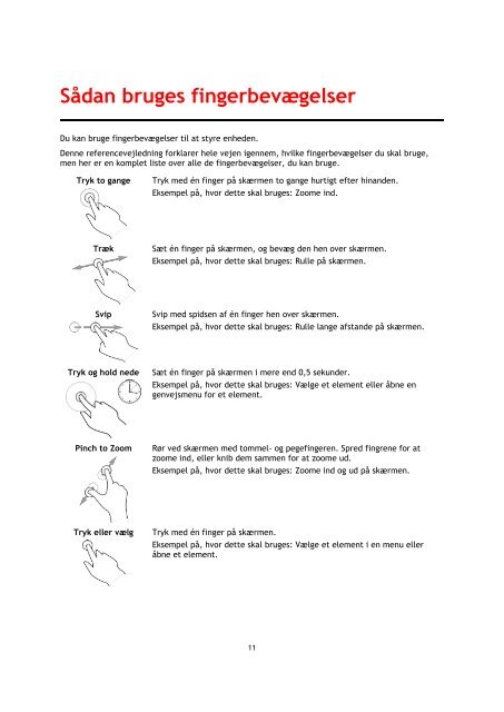 TomTom Bridge Guide de r&eacute;f&eacute;rence - PDF mode d'emploi - Dansk