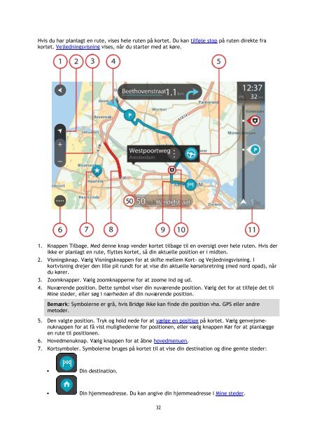 TomTom Bridge Guide de r&eacute;f&eacute;rence - PDF mode d'emploi - Dansk