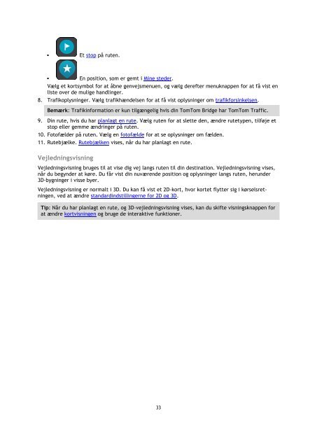 TomTom Bridge Guide de r&eacute;f&eacute;rence - PDF mode d'emploi - Dansk