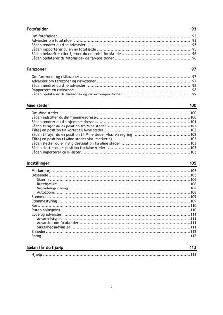 TomTom Bridge Guide de r&eacute;f&eacute;rence - PDF mode d'emploi - Dansk