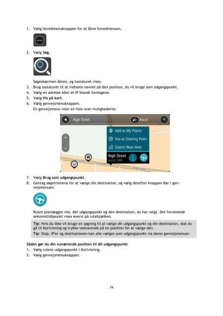 TomTom Bridge Guide de r&eacute;f&eacute;rence - PDF mode d'emploi - Dansk