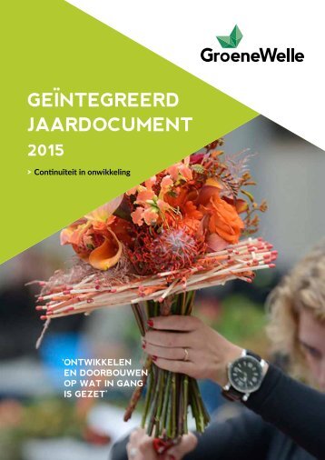 Jaardocument 2015 - Continuiteit in ontwikkeling