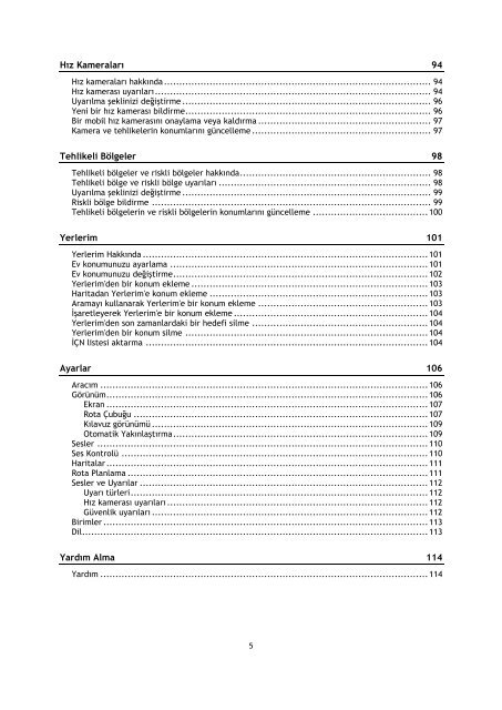 TomTom Bridge Guide de r&eacute;f&eacute;rence - PDF mode d'emploi - T&uuml;rk&ccedil;e