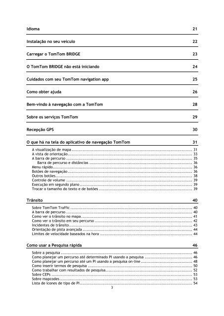 TomTom Bridge Guide de r&eacute;f&eacute;rence - PDF mode d'emploi - Portugu&ecirc;s (Brasil)