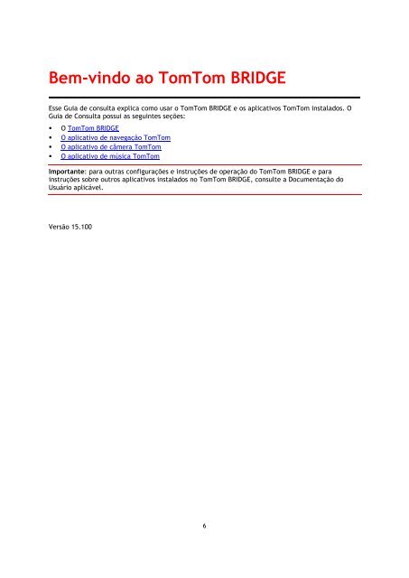 TomTom Bridge Guide de r&eacute;f&eacute;rence - PDF mode d'emploi - Portugu&ecirc;s (Brasil)