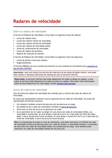 TomTom Bridge Guide de r&eacute;f&eacute;rence - PDF mode d'emploi - Portugu&ecirc;s (Brasil)