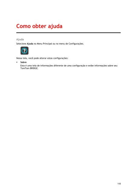 TomTom Bridge Guide de r&eacute;f&eacute;rence - PDF mode d'emploi - Portugu&ecirc;s (Brasil)