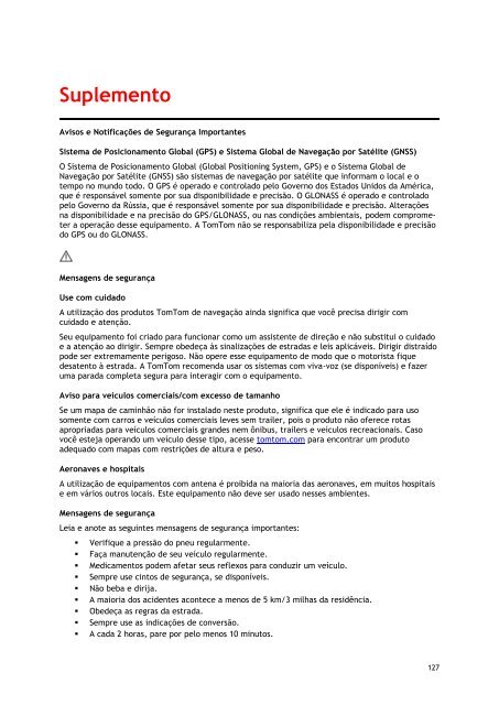 TomTom Bridge Guide de r&eacute;f&eacute;rence - PDF mode d'emploi - Portugu&ecirc;s (Brasil)