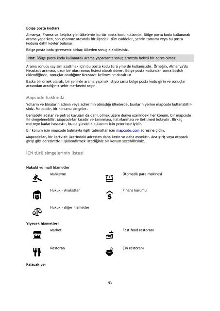 TomTom Bridge Guide de r&eacute;f&eacute;rence - PDF mode d'emploi - T&uuml;rk&ccedil;e