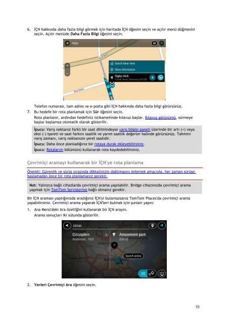 TomTom Bridge Guide de r&eacute;f&eacute;rence - PDF mode d'emploi - T&uuml;rk&ccedil;e