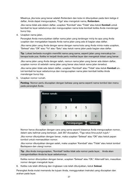 TomTom Via 130 / 135 - PDF mode d'emploi - Indonesian