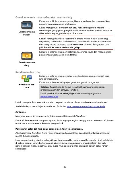 TomTom Via 130 / 135 - PDF mode d'emploi - Indonesian