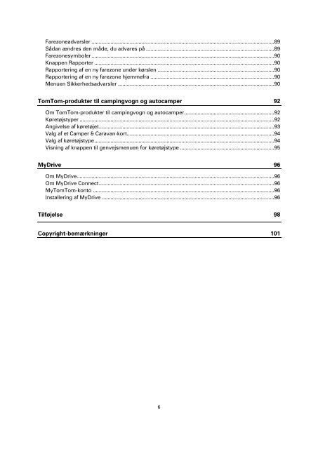 TomTom Via 130 / 135 - PDF mode d'emploi - Dansk