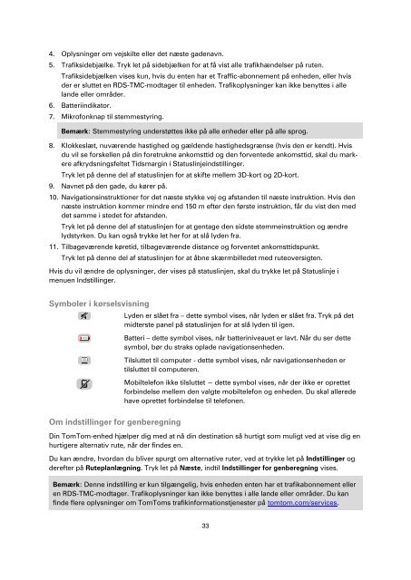TomTom Start 20 / 25 - PDF mode d'emploi - Dansk