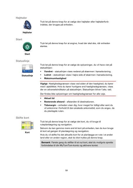 TomTom Start 20 / 25 - PDF mode d'emploi - Dansk