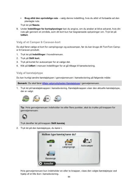 TomTom Start 20 / 25 - PDF mode d'emploi - Dansk