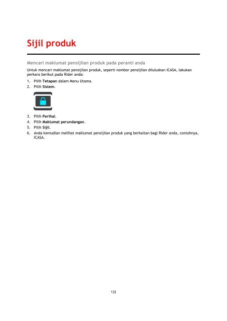 TomTom Rider 400 / 40 - PDF mode d'emploi - Malay