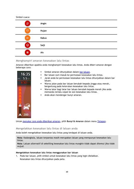 TomTom Rider 400 / 40 - PDF mode d'emploi - Malay