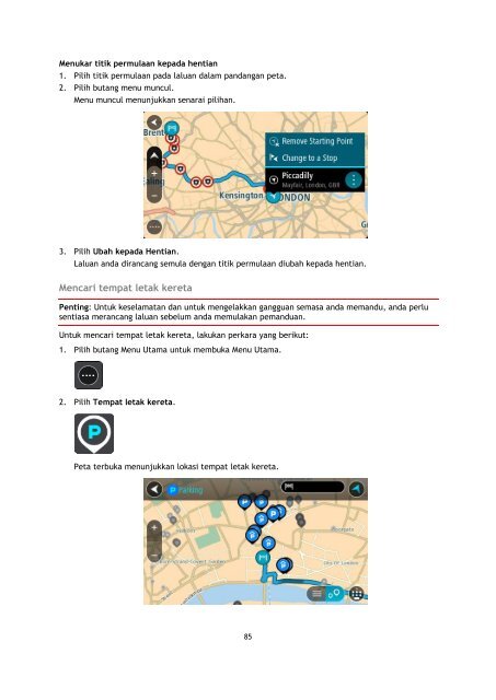 TomTom Rider 400 / 40 - PDF mode d'emploi - Malay