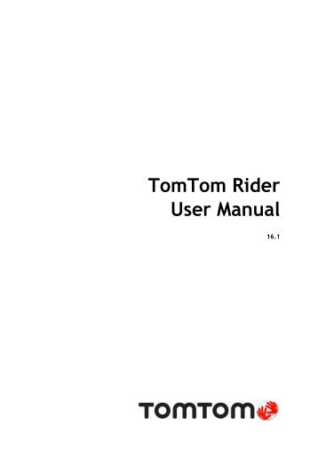 TomTom Rider 400 / 40 - PDF mode d'emploi - English (UK)