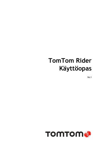 TomTom Rider 400 / 40 - PDF mode d'emploi - Suomi