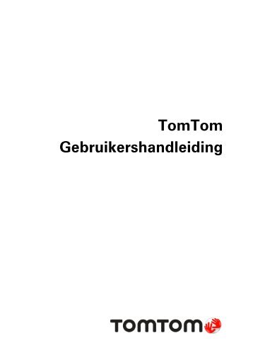 TomTom GO 820 / 825 - PDF mode d'emploi - Nederlands