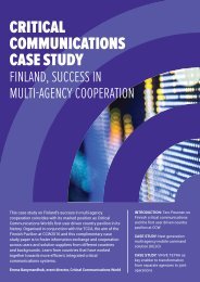 CRITICAL COMMUNICATIONS CASE STUDY