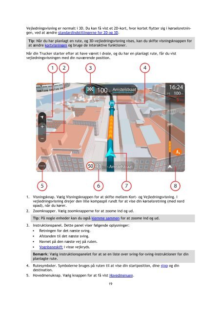 TomTom Trucker 6000 - PDF mode d'emploi - Dansk