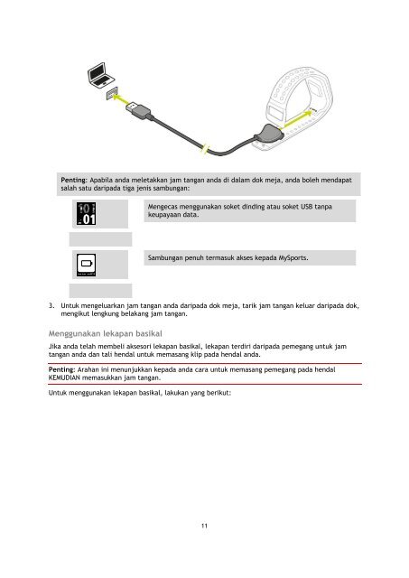 TomTom Guide de r&eacute;f&eacute;rence Spark / Runner 2 - PDF mode d'emploi - Malay