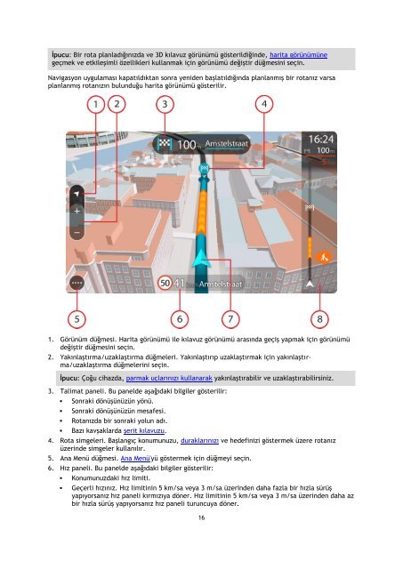 TomTom TomTom GO Mobile Guide de r&eacute;f&eacute;rence - PDF mode d'emploi - T&uuml;rk&ccedil;e