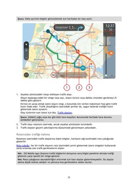 TomTom TomTom GO Mobile Guide de r&eacute;f&eacute;rence - PDF mode d'emploi - T&uuml;rk&ccedil;e