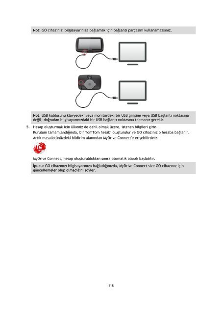 TomTom GO 50 - PDF mode d'emploi - T&uuml;rk&ccedil;e