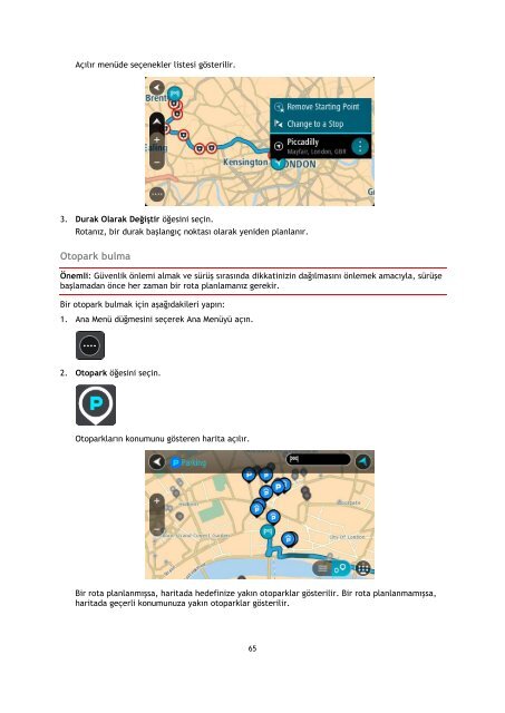 TomTom GO 50 - PDF mode d'emploi - T&uuml;rk&ccedil;e