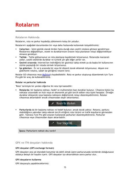 TomTom GO 50 - PDF mode d'emploi - T&uuml;rk&ccedil;e