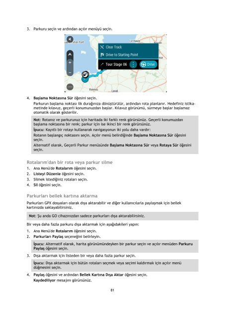 TomTom GO 50 - PDF mode d'emploi - T&uuml;rk&ccedil;e