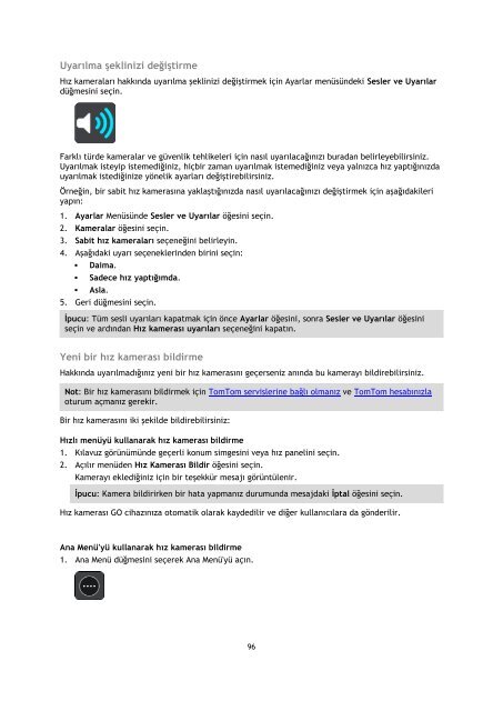 TomTom GO 50 - PDF mode d'emploi - T&uuml;rk&ccedil;e