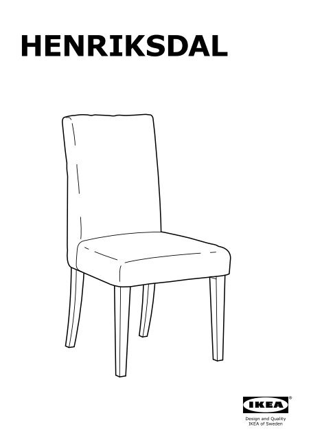 Ikea BJURSTA / HENRIKSDAL tavolo e 4 sedie - S09928260 - Istruzioni di montaggio