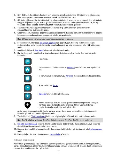 TomTom GO 600 / GO 610 - PDF mode d'emploi - T&uuml;rk&ccedil;e
