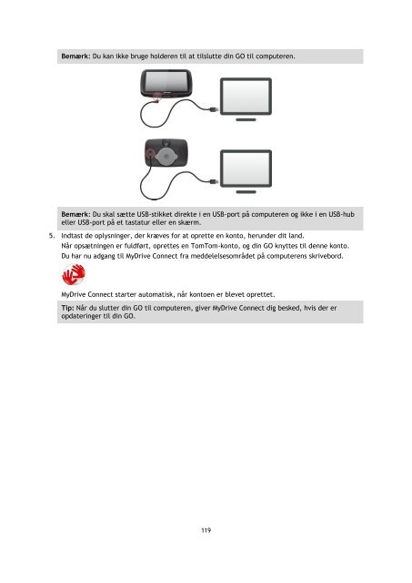 TomTom GO 600 / GO 610 - PDF mode d'emploi - Dansk