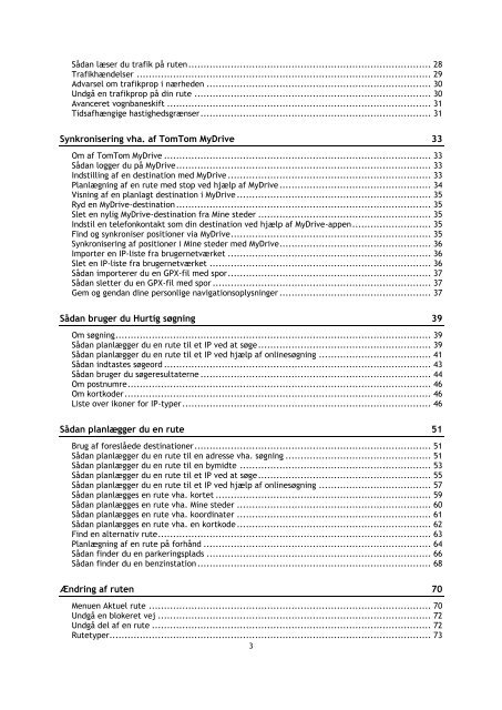 TomTom GO 600 / GO 610 - PDF mode d'emploi - Dansk