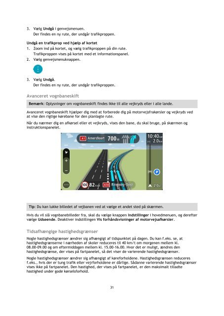 TomTom GO 600 / GO 610 - PDF mode d'emploi - Dansk