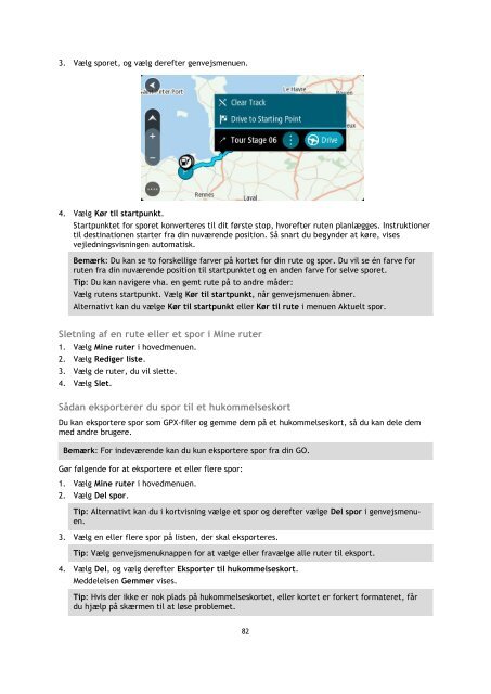 TomTom GO 600 / GO 610 - PDF mode d'emploi - Dansk